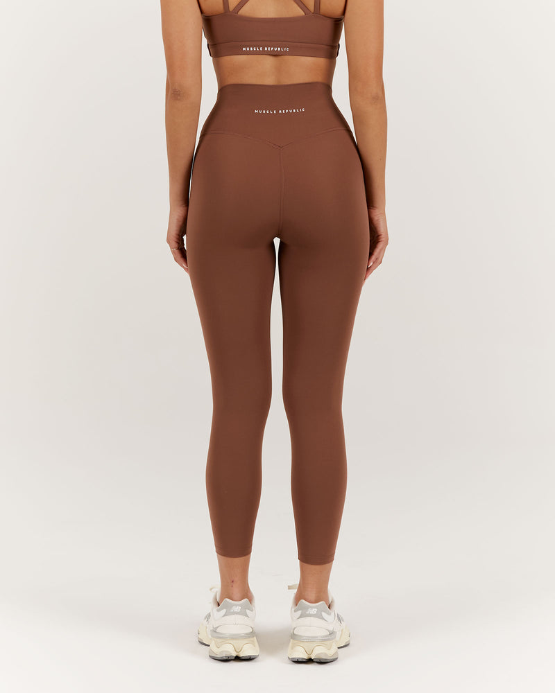 LUXE LEGGINGS 24" - TOFFEE