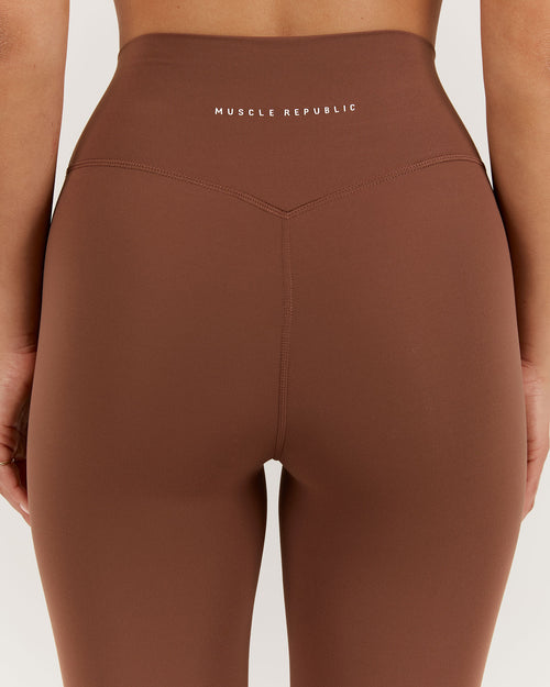 LUXE LEGGINGS 24" - TOFFEE