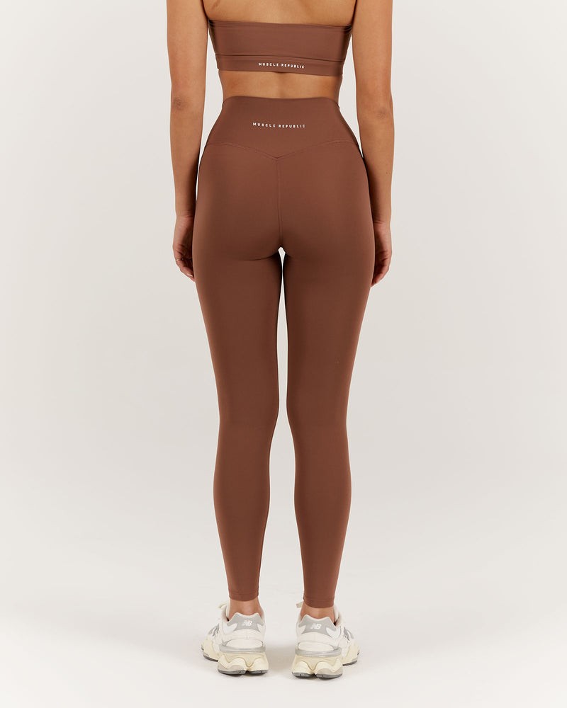 LUXE LEGGINGS 28" - TOFFEE