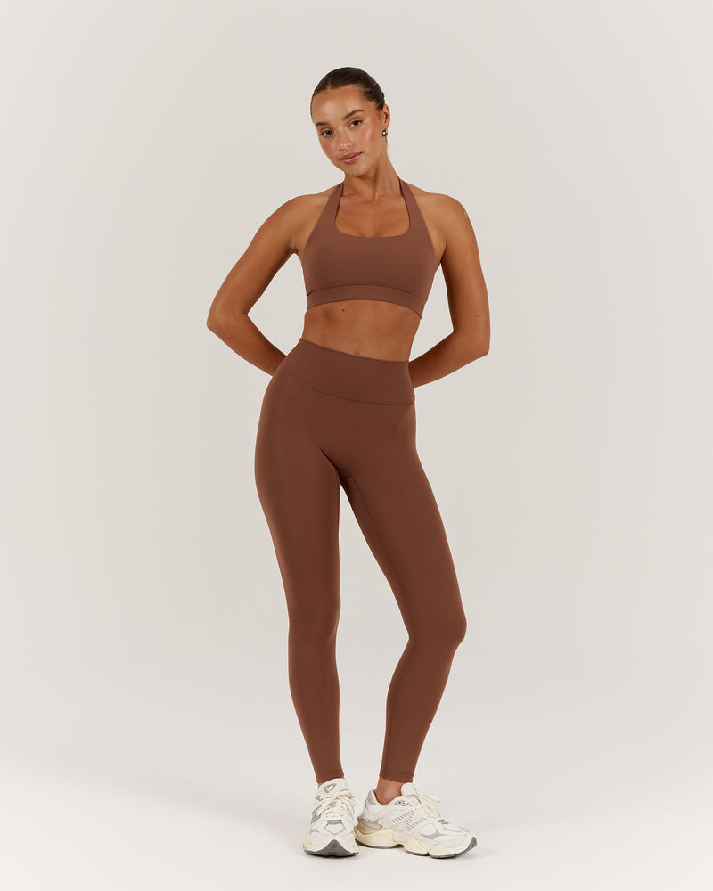 LUXE LEGGINGS 28" - TOFFEE