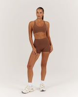 LUXE MINI SHORTS - TOFFEE