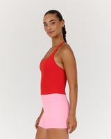 LUXE ADDISON TOP - FIERY RED