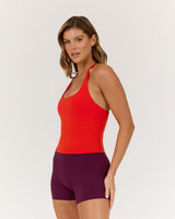 LUXE ADDISON TOP - FIERY RED