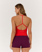 LUXE ADDISON TOP - FIERY RED