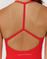 LUXE ADDISON TOP - FIERY RED
