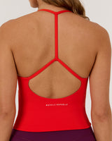 LUXE ADDISON TOP - FIERY RED