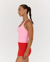 LUXE ADDISON TOP - POP PINK