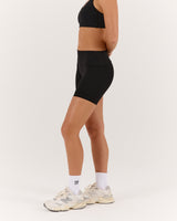 LUXE ALEXA BIKER SHORTS - BLACK