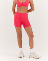 LUXE ALEXA BIKER SHORTS - SUNRISE