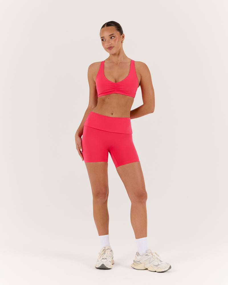 LUXE ALEXA BIKER SHORTS - SUNRISE