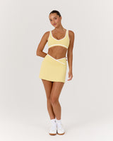 LUXE ASTRA SKORT - DOUBLE BUTTER WHITE