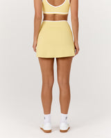 LUXE ASTRA SKORT - DOUBLE BUTTER WHITE