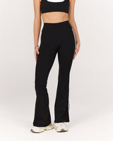 LUXE BELLA FLARES - BLACK WHITE