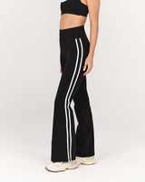 LUXE BELLA FLARES - BLACK WHITE