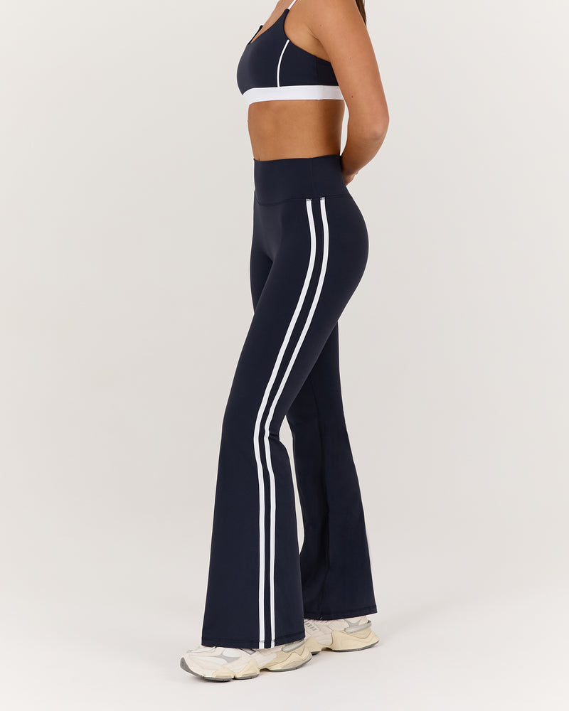 LUXE BELLA FLARES - DEEP NAVY WHITE