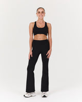 LUXE BELLA PETITE FLARES - BLACK