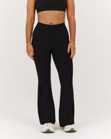 LUXE BELLA PETITE FLARES - BLACK