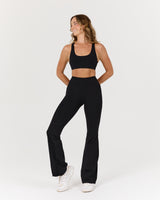 LUXE BELLA TALL FLARES - BLACK