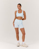 LUXE BIKER SHORTS V2 - AURA MERMAID