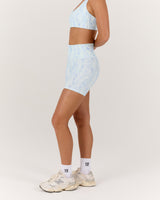 LUXE BIKER SHORTS V2 - AURA MERMAID