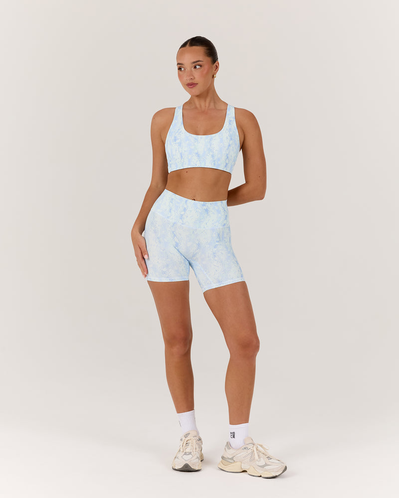 LUXE BIKER SHORTS V2 - AURA MERMAID