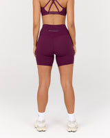 LUXE BIKER SHORTS V2 - BEET