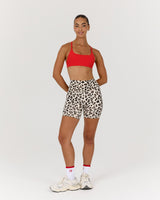 LUXE BIKER SHORTS V2 - FIERCE LEOPARD
