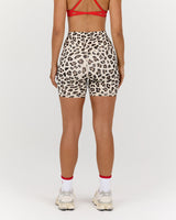 LUXE BIKER SHORTS V2 - FIERCE LEOPARD