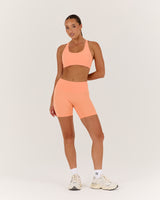 LUXE BIKER SHORTS V2 - PEACH