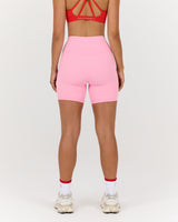 LUXE BIKER SHORTS V2 - POP PINK