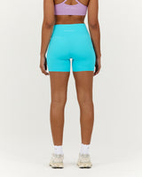 LUXE BIKER SHORTS V2 - TURQUOISE
