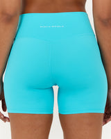 LUXE BIKER SHORTS V2 - TURQUOISE
