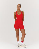 LUXE CLARA TOP - FIERY RED