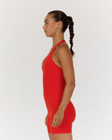 LUXE CLARA TOP - FIERY RED