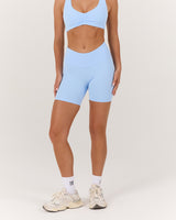 LUXE DARCY BIKER SHORTS - AURA