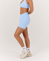 LUXE DARCY BIKER SHORTS - AURA