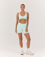 LUXE DARCY BIKER SHORTS - MINT