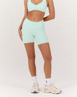 LUXE DARCY BIKER SHORTS - MINT