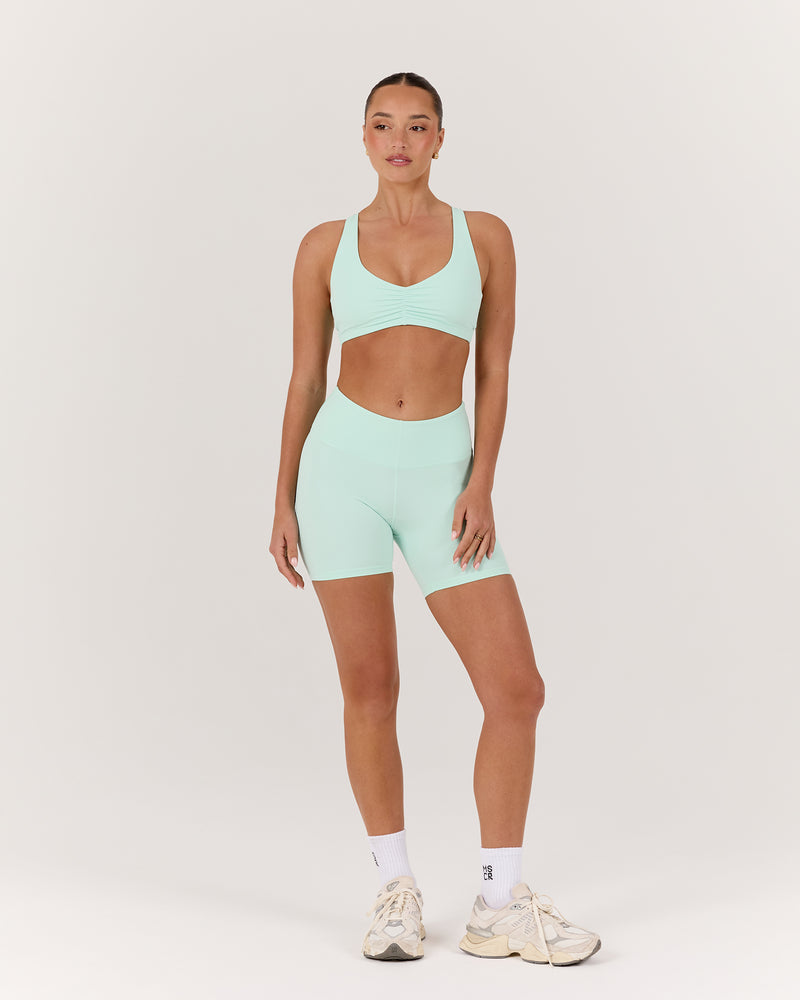 LUXE DARCY BIKER SHORTS - MINT