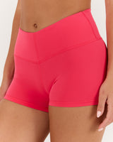 LUXE DARCY MID RISE BOOTY SHORTS - SUNRISE