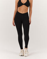LUXE DARCY LEGGINGS 28" - BLACK