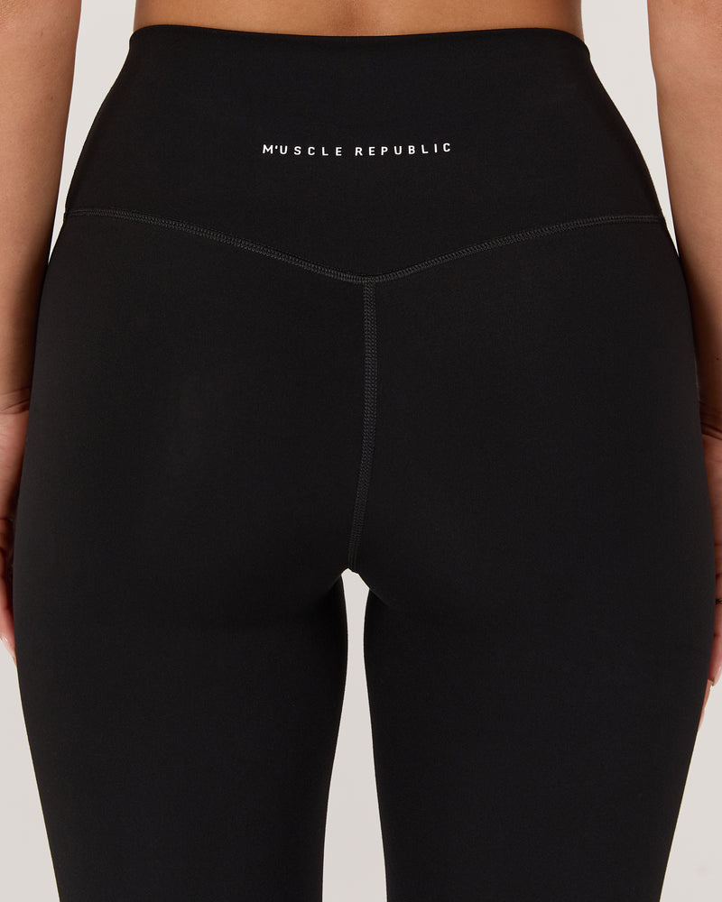LUXE DARCY LEGGINGS 28" - BLACK