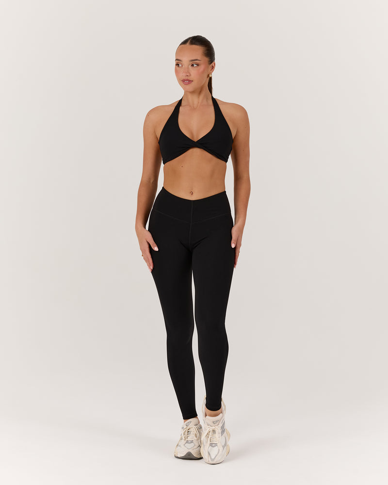 LUXE DARCY LEGGINGS 28" - BLACK