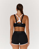 LUXE DARIA BRA - BLACK WHITE