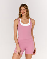 LUXE DARIA TOP - BLOOM WHITE