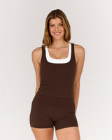 LUXE DARIA TOP - FONDANT WHITE