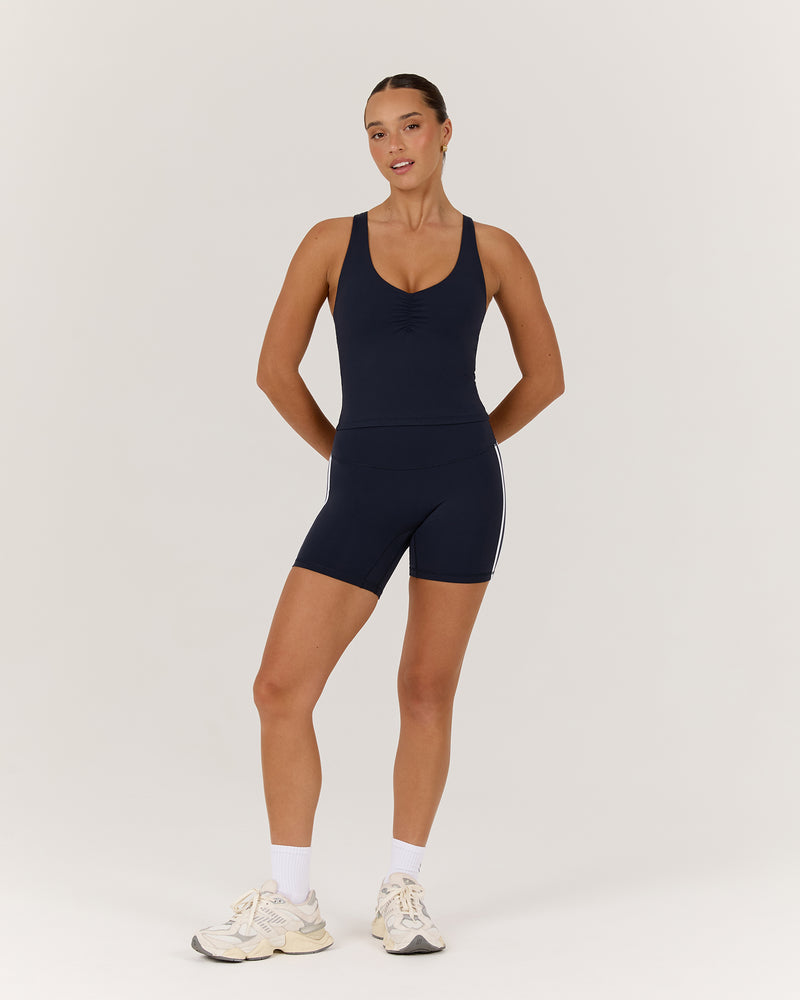 LUXE GIA TOP - DEEP NAVY WHITE