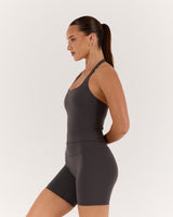 LUXE HALLY TOP - PEBBLE