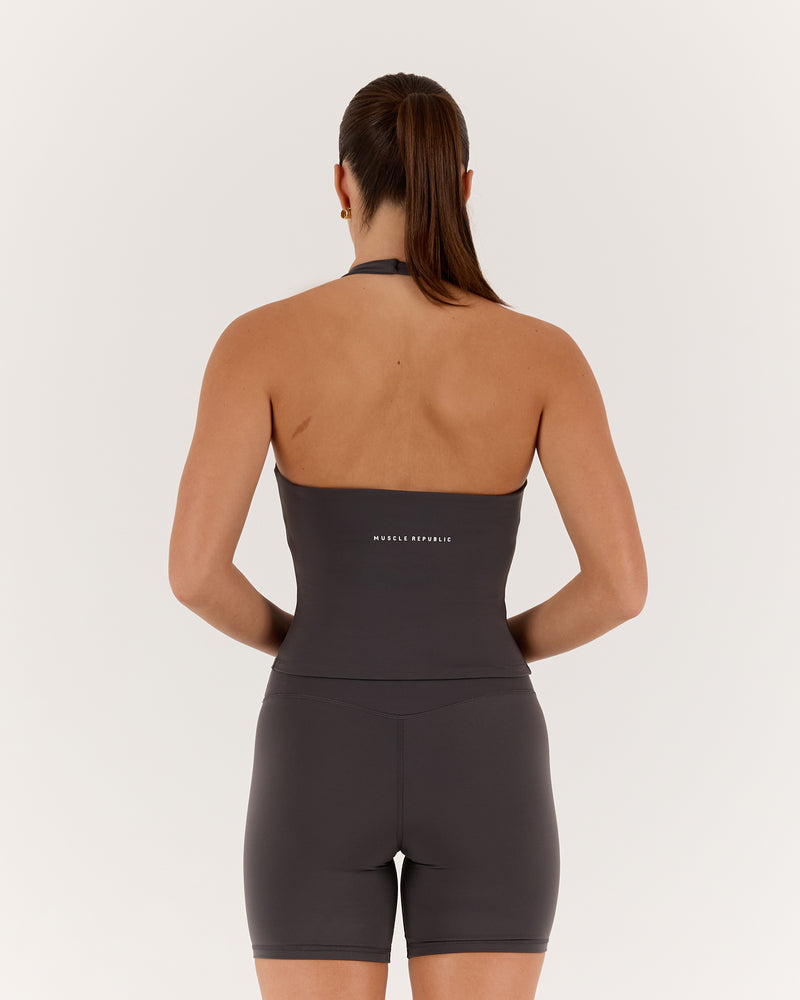 LUXE HALLY TOP - PEBBLE