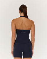 LUXE HALLY TOP - DEEP NAVY WHITE